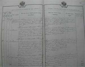 Метричний запис про народження Михайла Ковенка