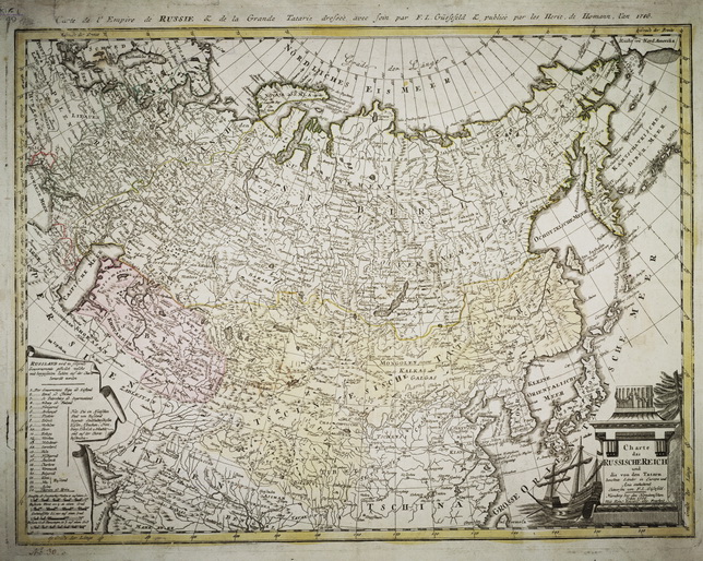 Charte das Russische Reich und die von den Tataren bewohnte Länder in Europa und Asia enthaltend 